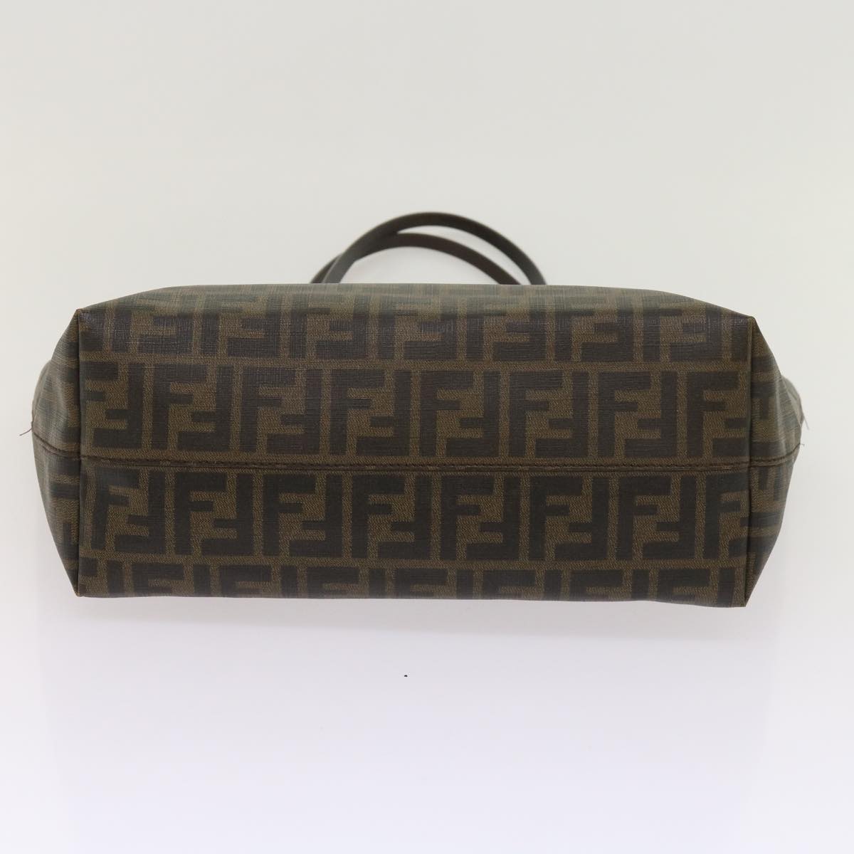 FENDI Zucca Canvas Tote Bag Black Brown ep3087