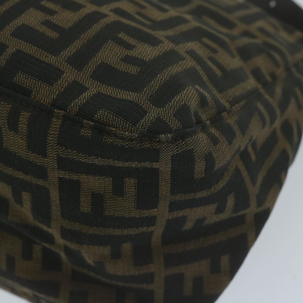 FENDI Zucca Canvas Mamma Baguette Shoulder Bag Brown Black ep3105