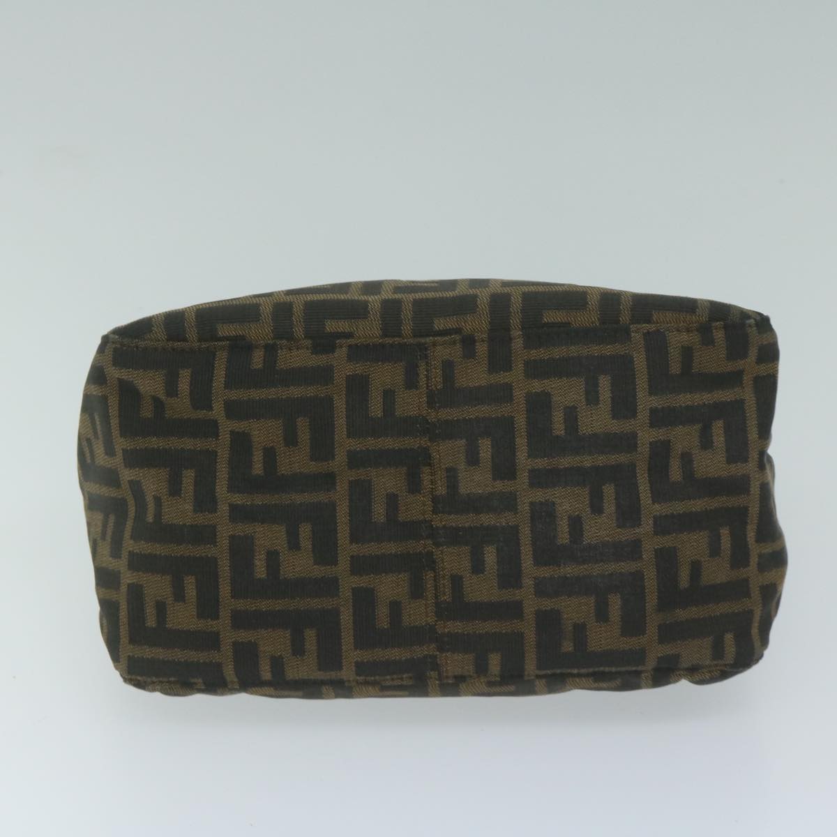 FENDI Zucca Canvas Mamma Baguette Shoulder Bag Brown Black ep3105