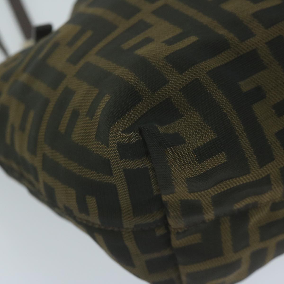FENDI Zucca Canvas Hand Bag Black Brown ep3201