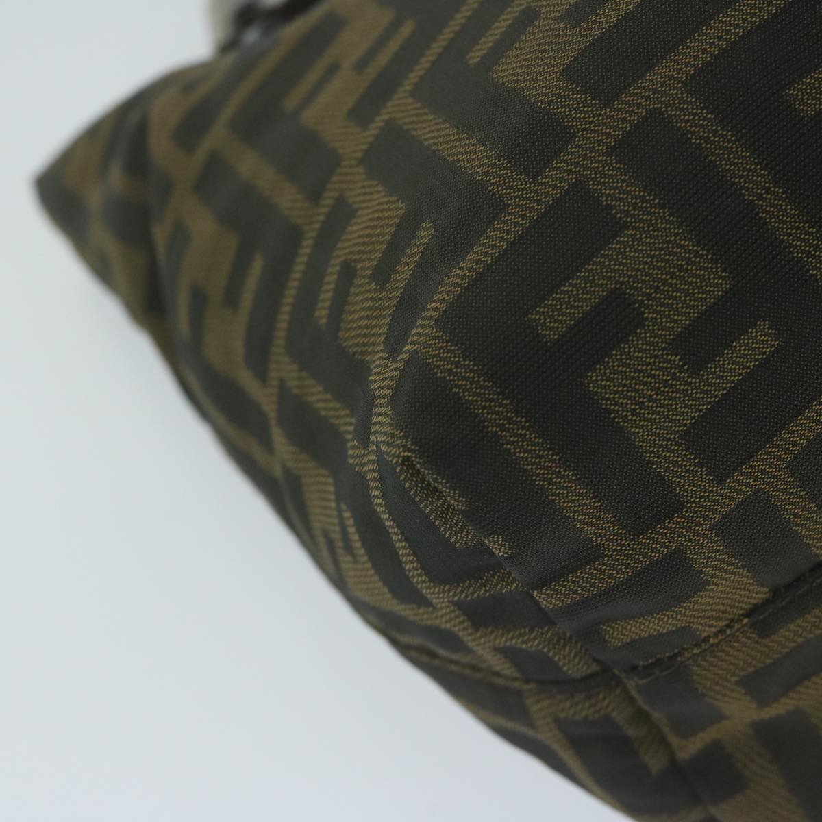FENDI Zucca Canvas Hand Bag Black Brown ep3201