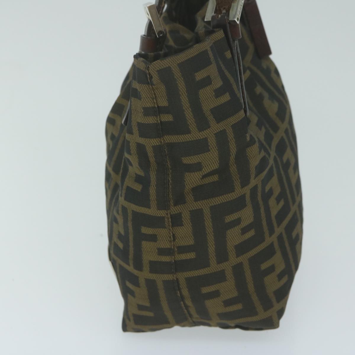 FENDI Zucca Canvas Hand Bag Black Brown ep3201