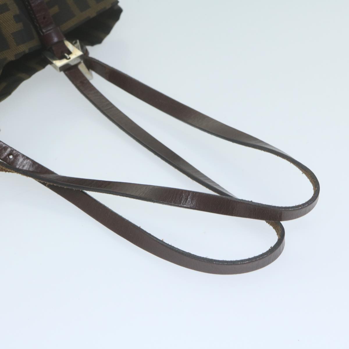 FENDI Zucca Canvas Hand Bag Black Brown ep3201