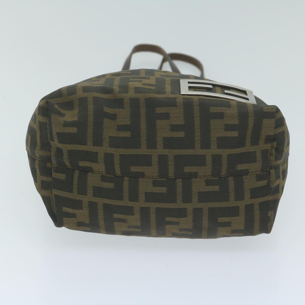 FENDI Zucca Canvas Hand Bag Black Brown ep3201