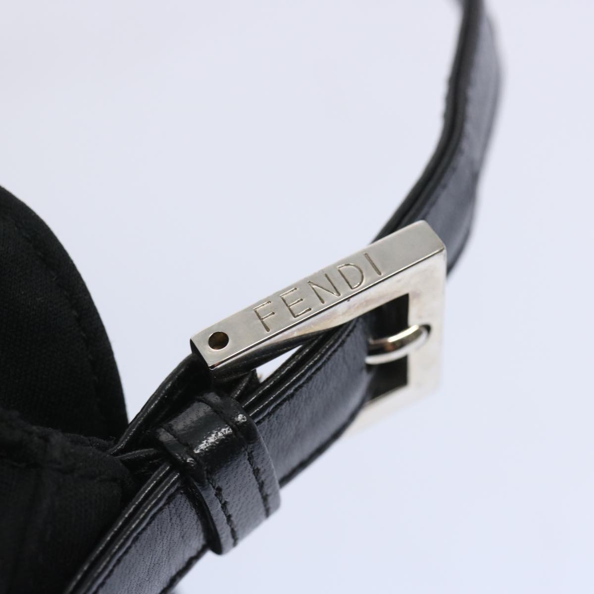 FENDI Mamma Baguette Shoulder Bag Nylon Black ep3241