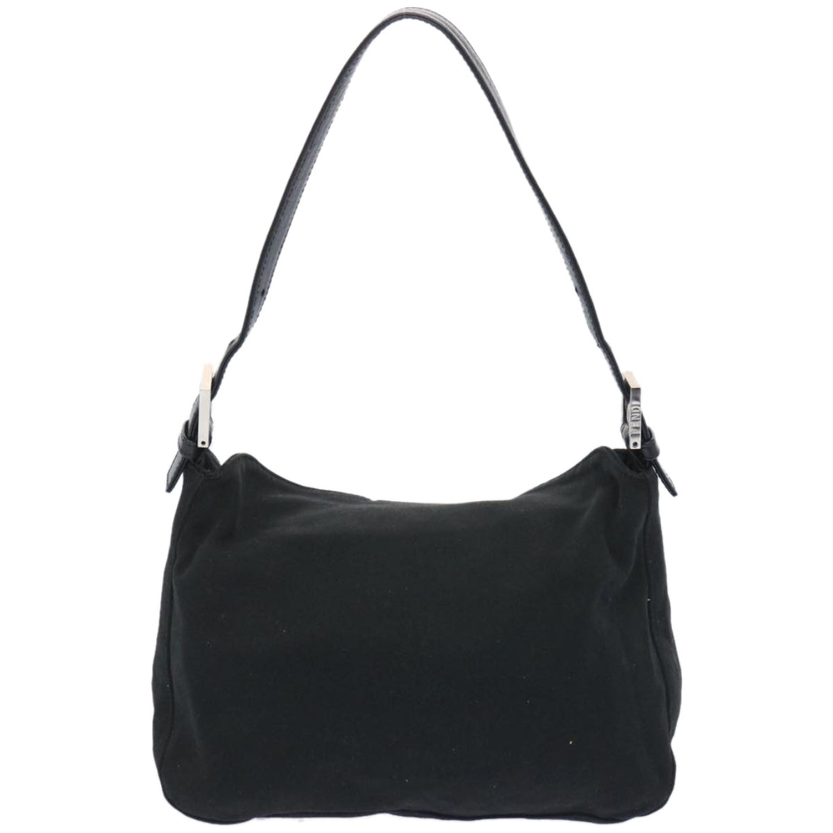 FENDI Mamma Baguette Shoulder Bag Nylon Black ep3241