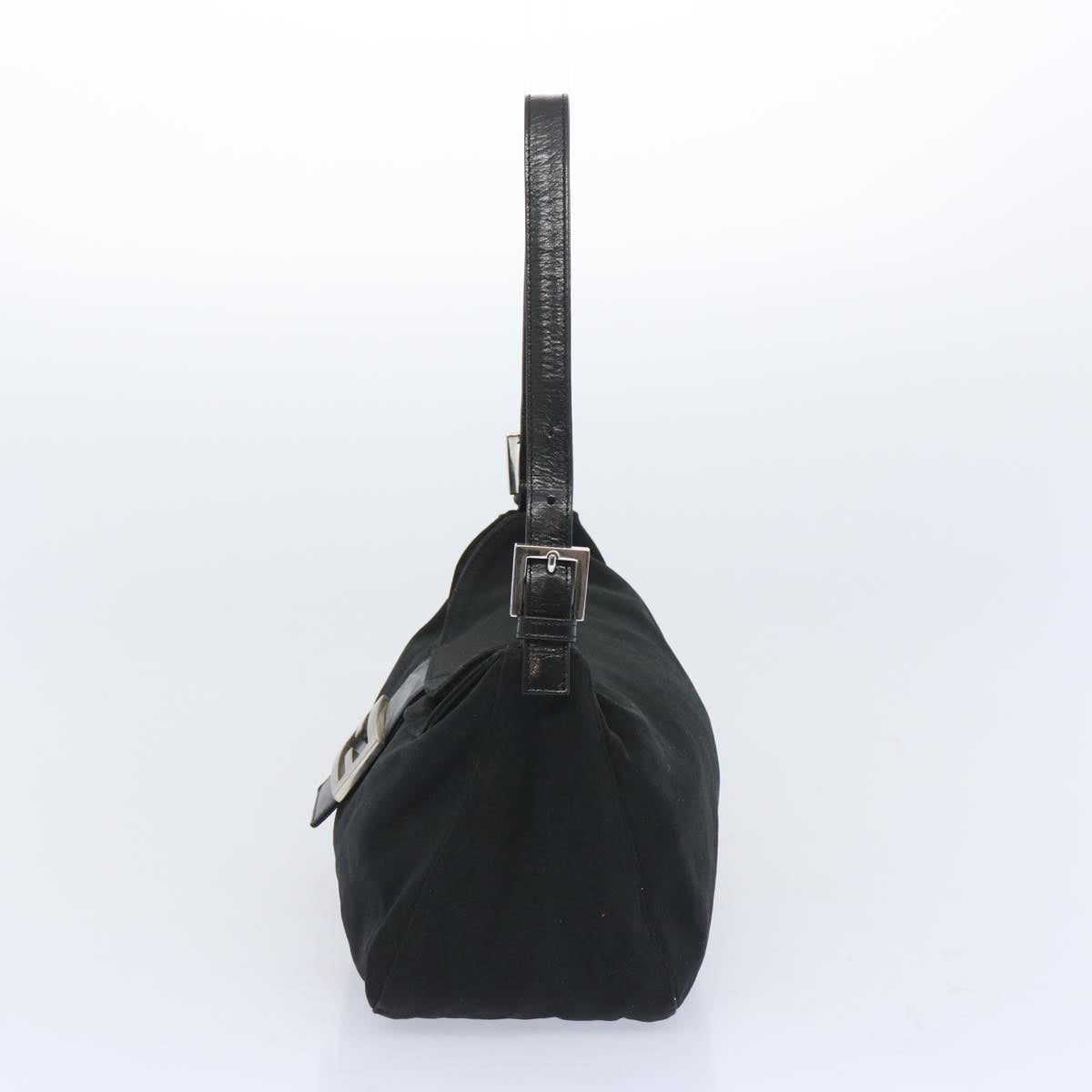 FENDI Mamma Baguette Shoulder Bag Nylon Black ep3241
