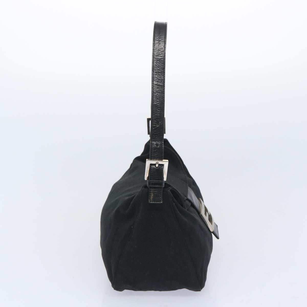 FENDI Mamma Baguette Shoulder Bag Nylon Black ep3241