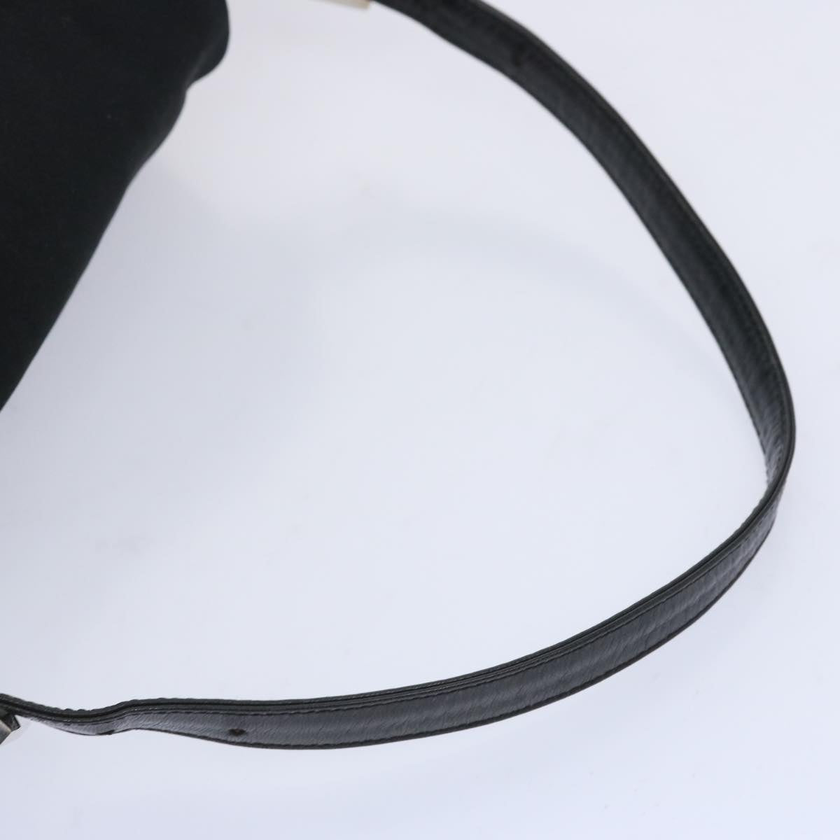 FENDI Mamma Baguette Shoulder Bag Nylon Black ep3241