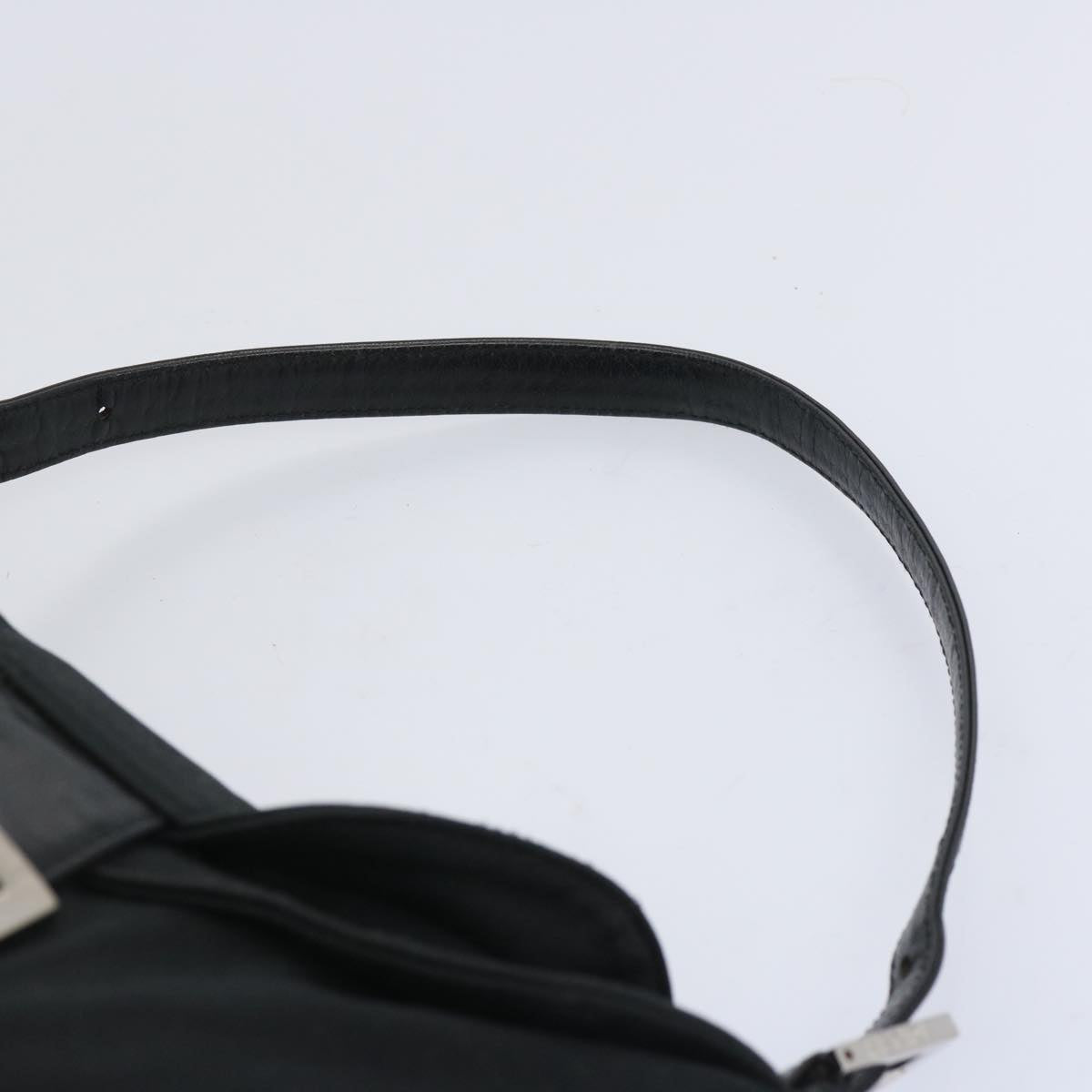 FENDI Mamma Baguette Shoulder Bag Nylon Black ep3241