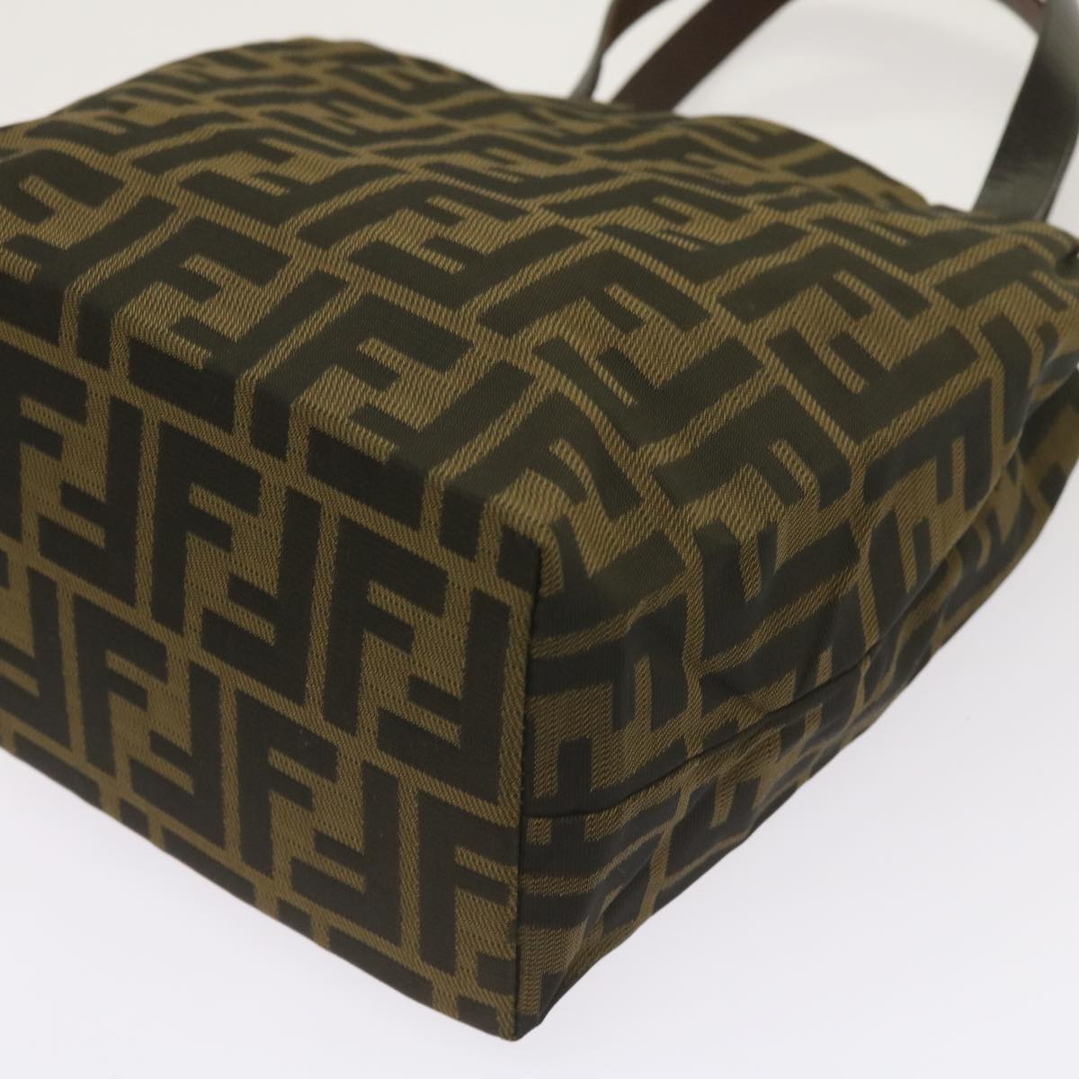 FENDI Zucca Canvas Hand Bag Black Brown ep3284
