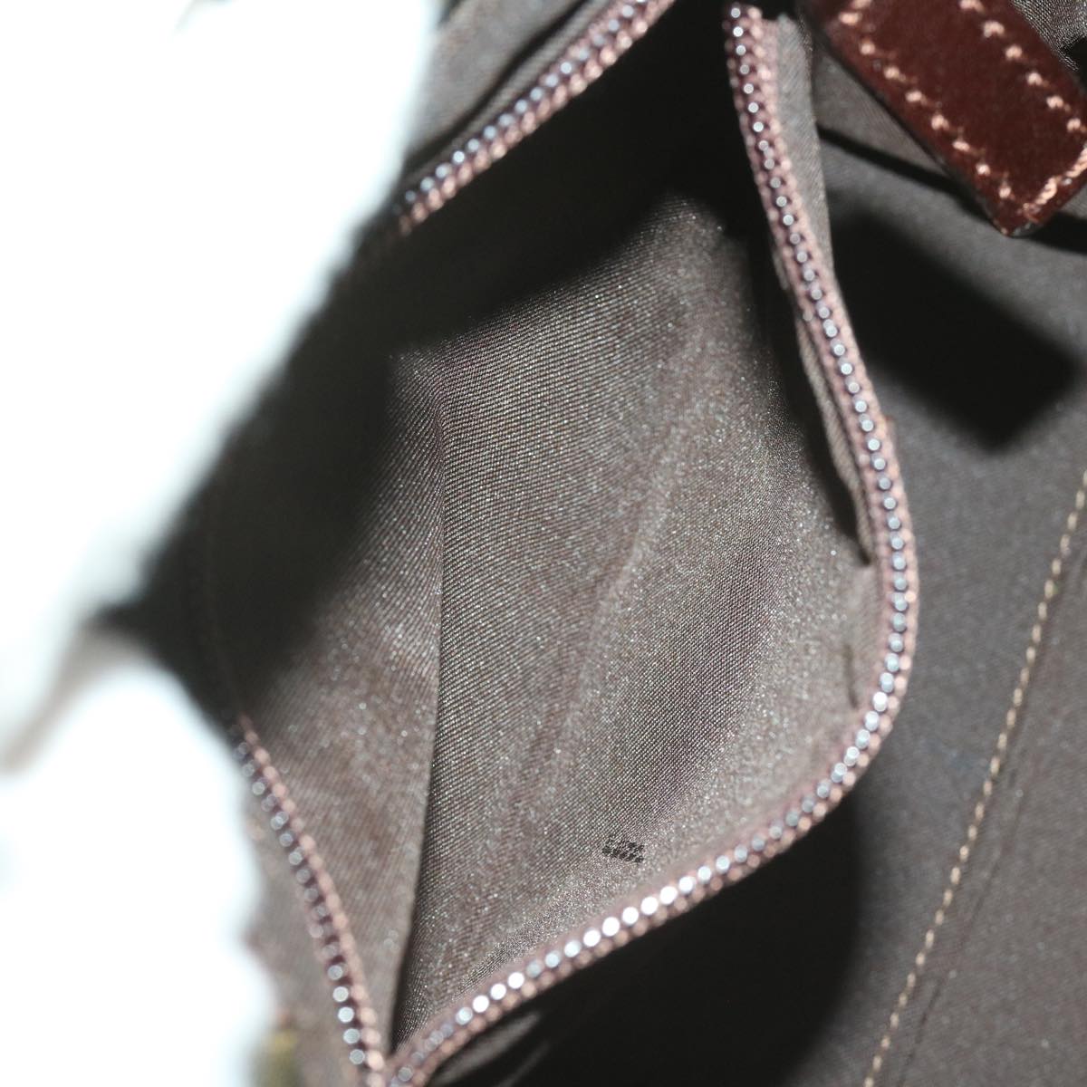 FENDI Zucca Canvas Hand Bag Black Brown ep3284