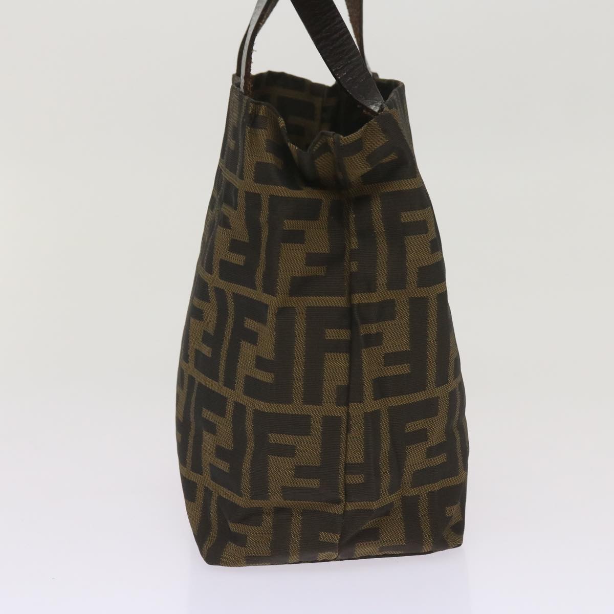 FENDI Zucca Canvas Hand Bag Black Brown ep3284