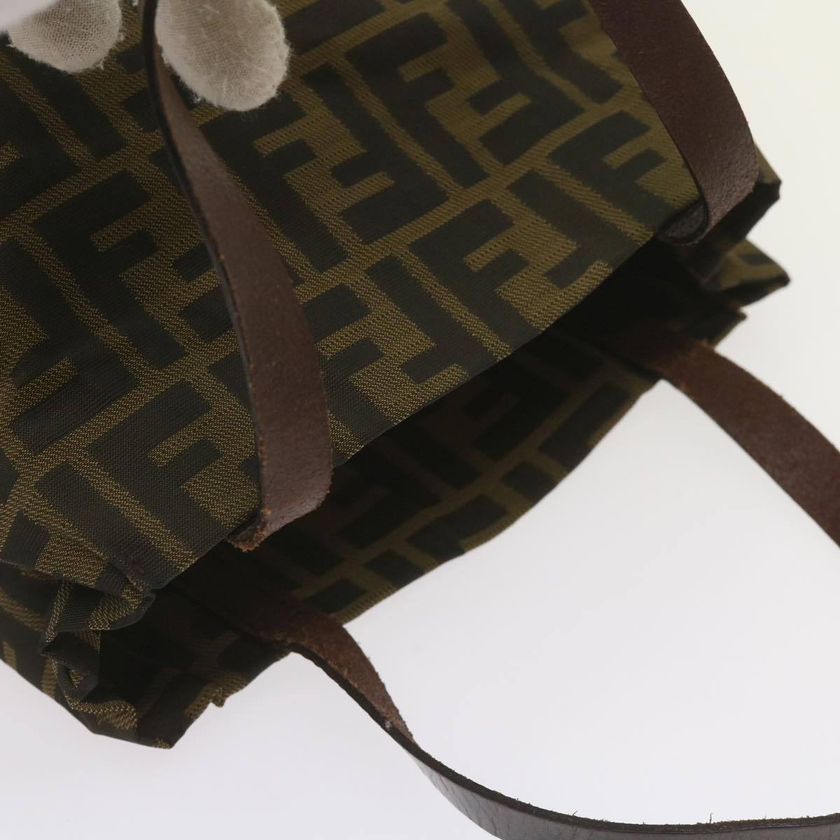 FENDI Zucca Canvas Hand Bag Black Brown ep3284