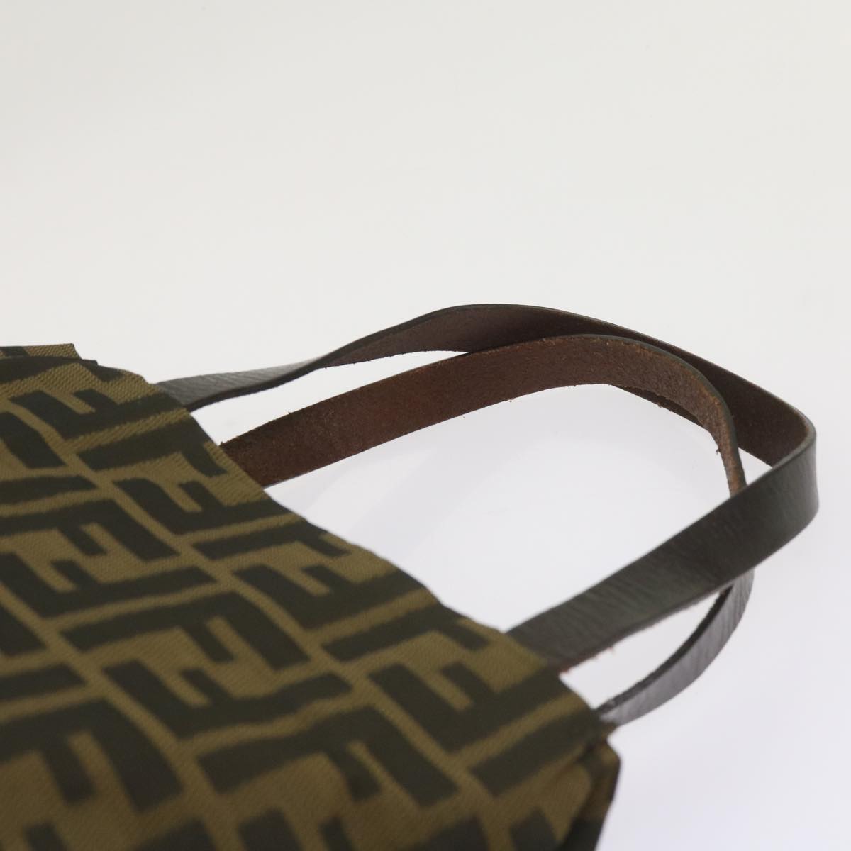 FENDI Zucca Canvas Hand Bag Black Brown ep3284