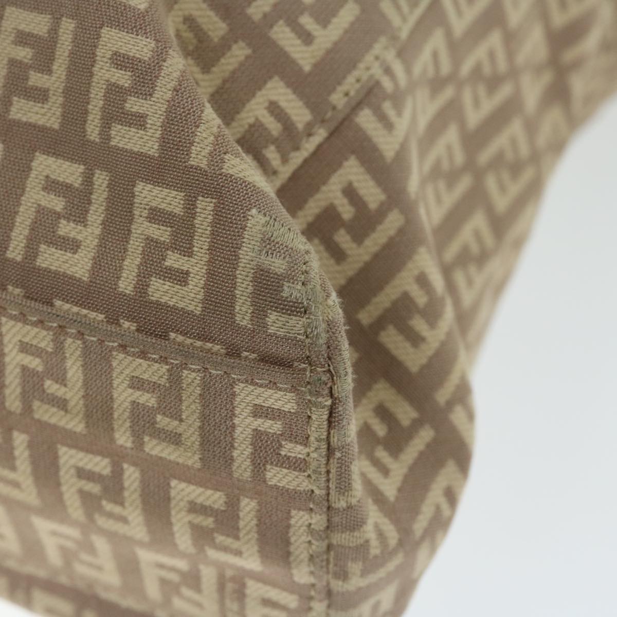 FENDI Zucchino Canvas Hand Bag Pink ep3377