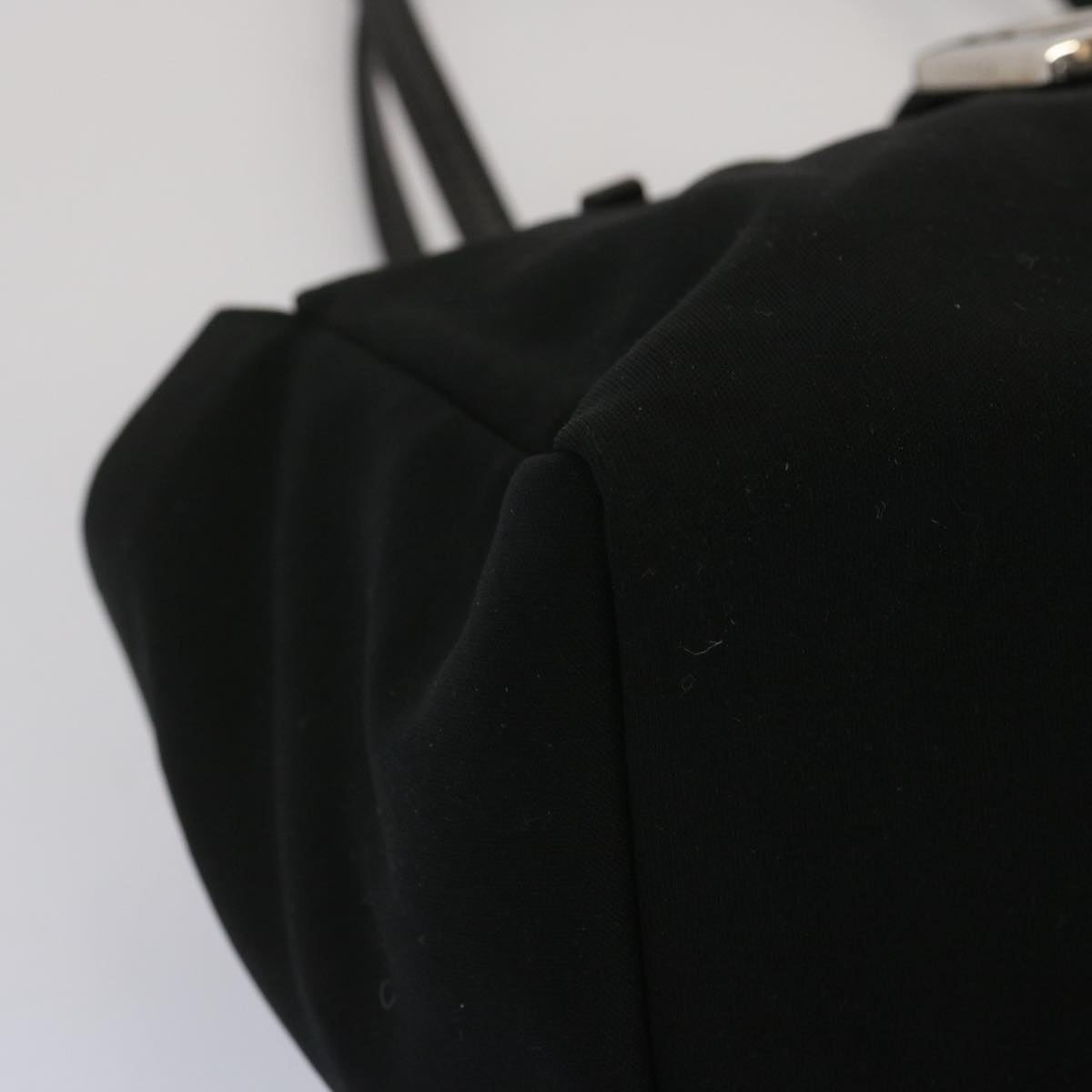 FENDI Mamma Baguette Shoulder Bag Nylon Black ep3486