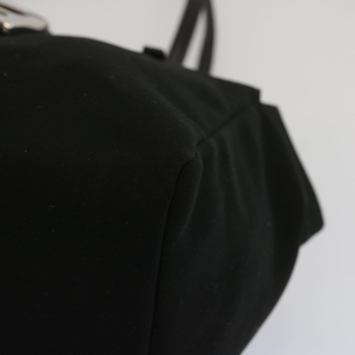 FENDI Mamma Baguette Shoulder Bag Nylon Black ep3486