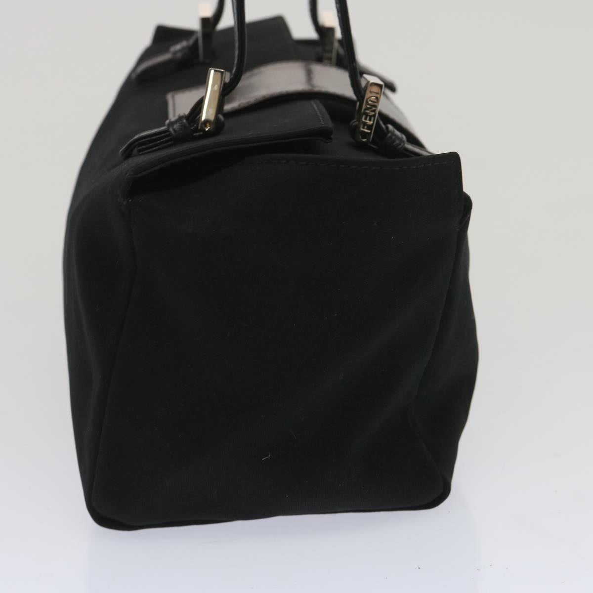 FENDI Mamma Baguette Shoulder Bag Nylon Black ep3486