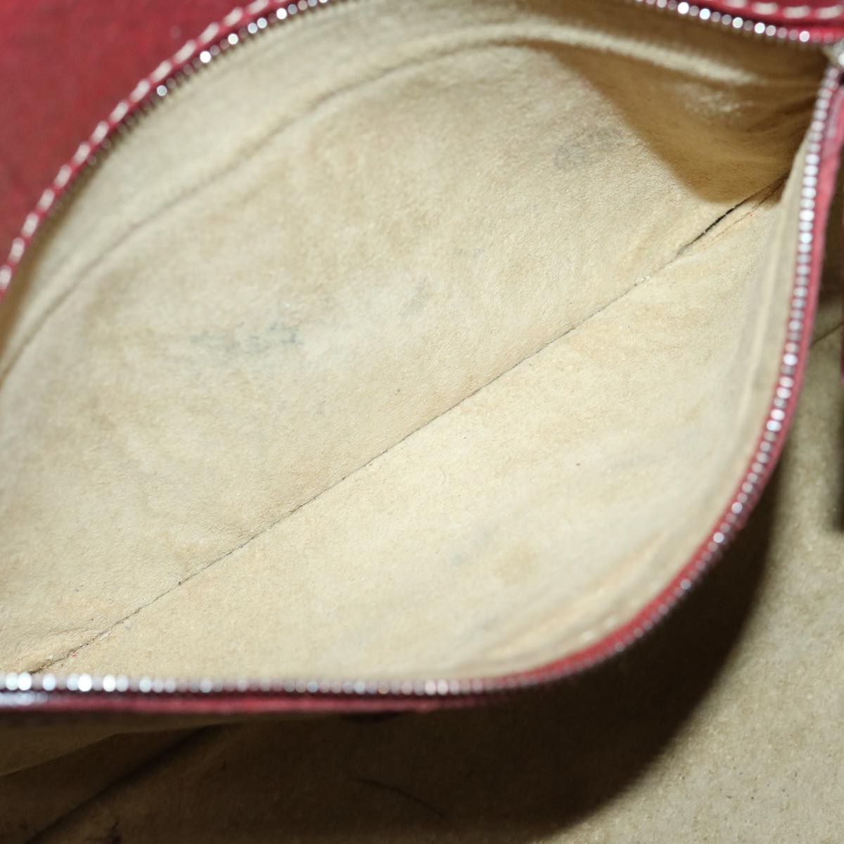 FENDI Mamma Baguette Shoulder Bag Leather Red ep3505