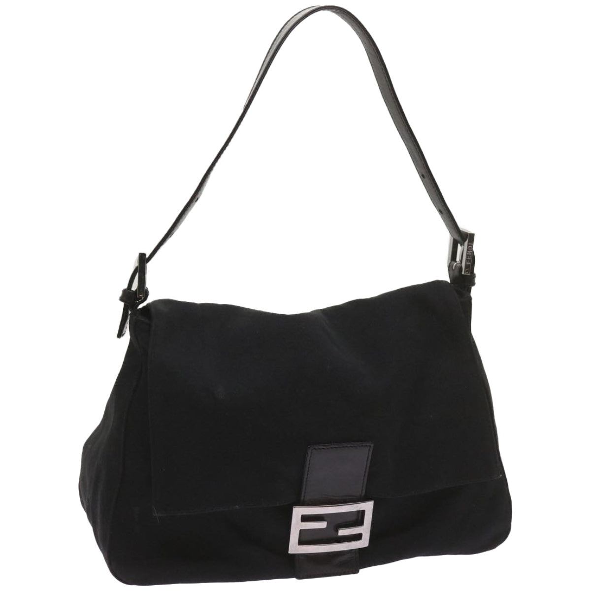 FENDI Mamma Baguette Shoulder Bag Nylon Black 2321 26325 079 ep3515