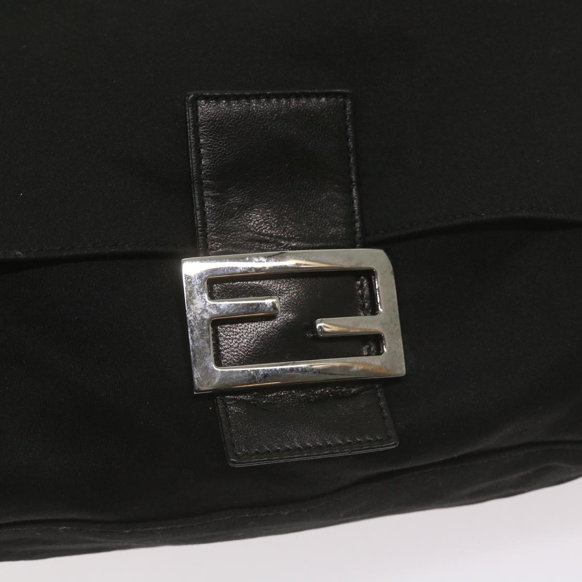 FENDI Mamma Baguette Shoulder Bag Nylon Black 2321 26325 079 ep3515