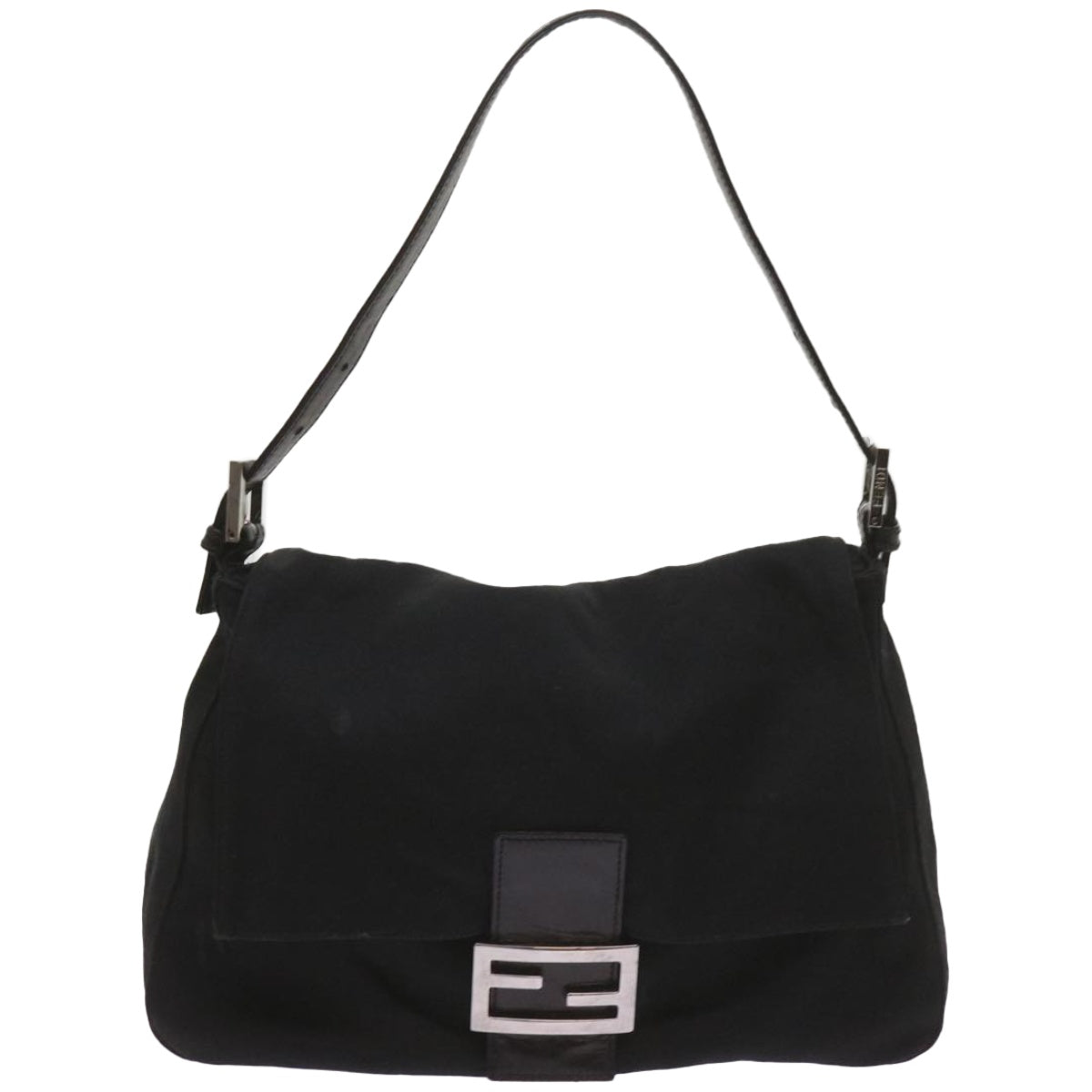 FENDI Mamma Baguette Shoulder Bag Nylon Black 2321 26325 079 ep3515
