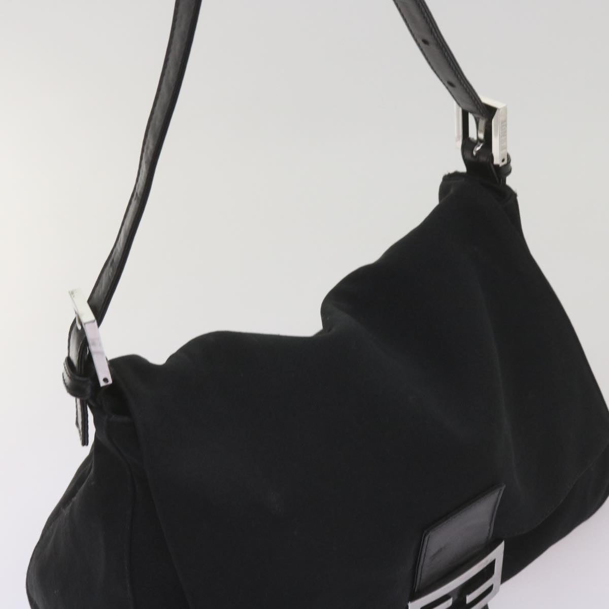 FENDI Mamma Baguette Shoulder Bag Nylon Black 2321 26325 079 ep3515