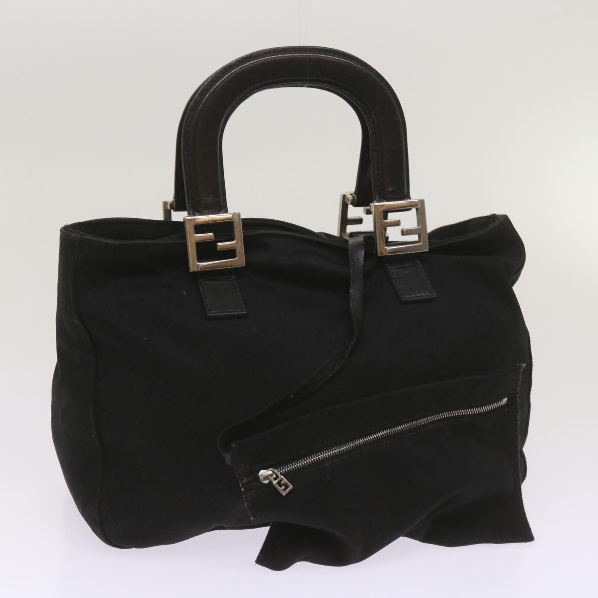 FENDI Hand Bag Nylon Black 2321 26329 009 ep3578