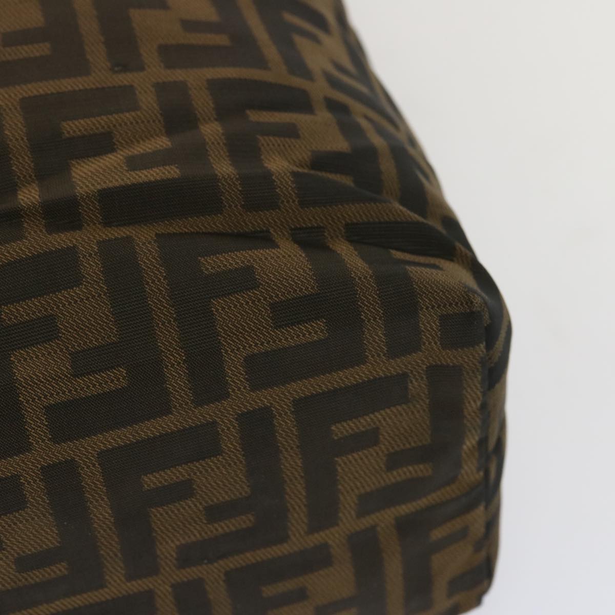 FENDI Zucca Canvas Tote Bag Black Brown ep3655