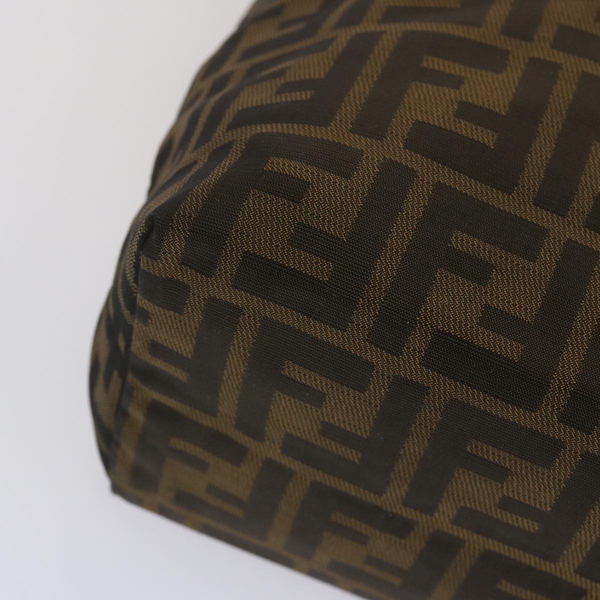 FENDI Zucca Canvas Tote Bag Black Brown ep3655