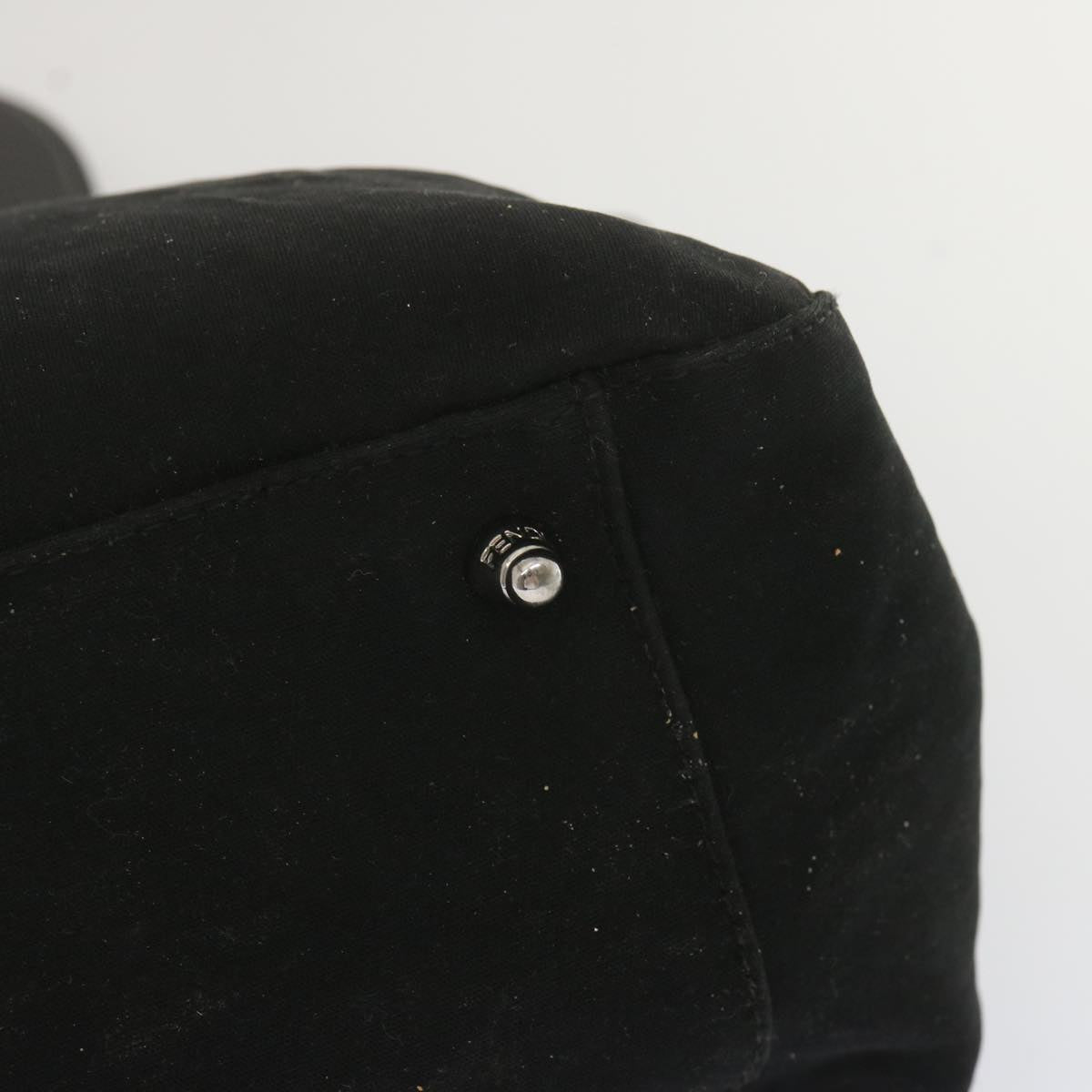 FENDI Hand Bag Nylon Black ep3688