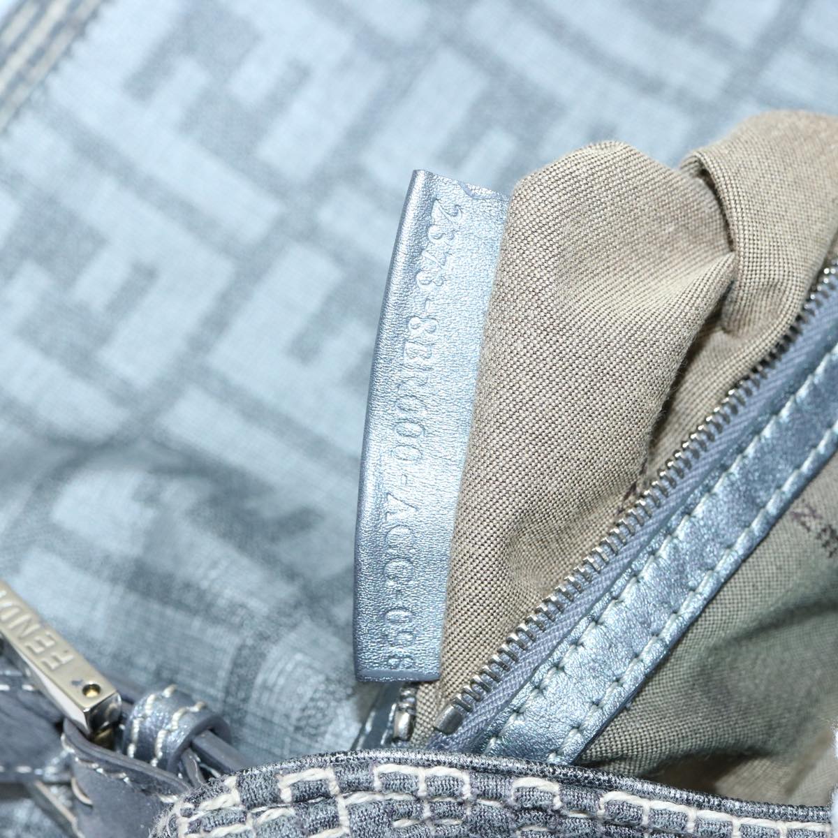FENDI Zucca Canvas Mamma Baguette Shoulder Bag Gray ep3723