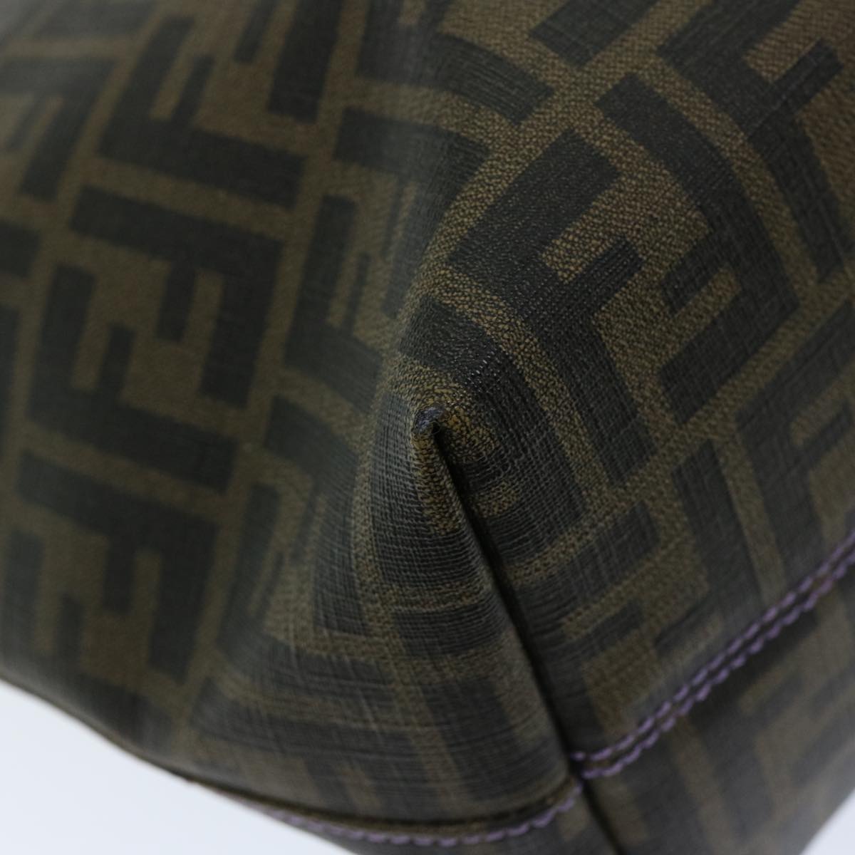 FENDI Zucca Canvas Tote Bag Black Brown ep3830