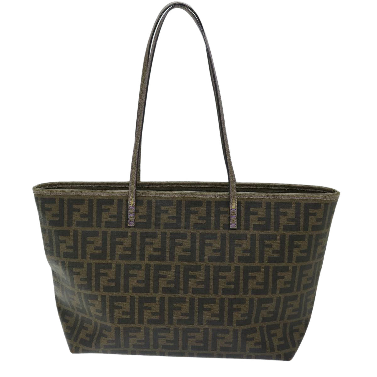 FENDI Zucca Canvas Tote Bag Black Brown ep3830