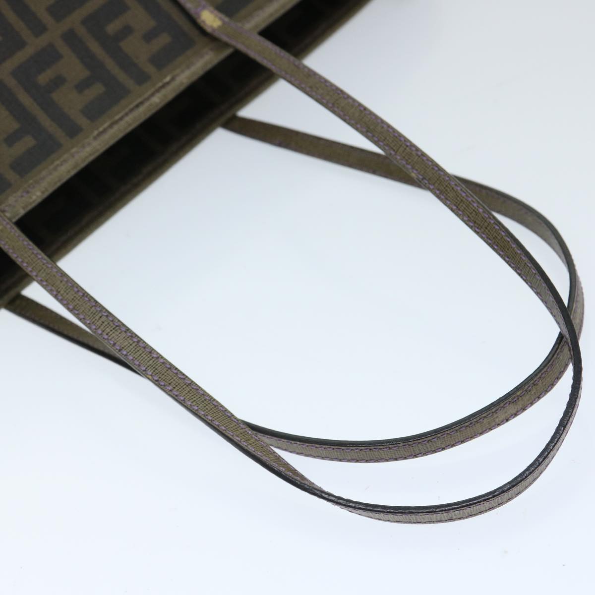 FENDI Zucca Canvas Tote Bag Black Brown ep3830