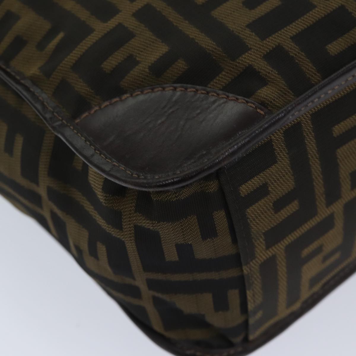 FENDI Zucca Canvas Tote Bag Black Brown ep3832