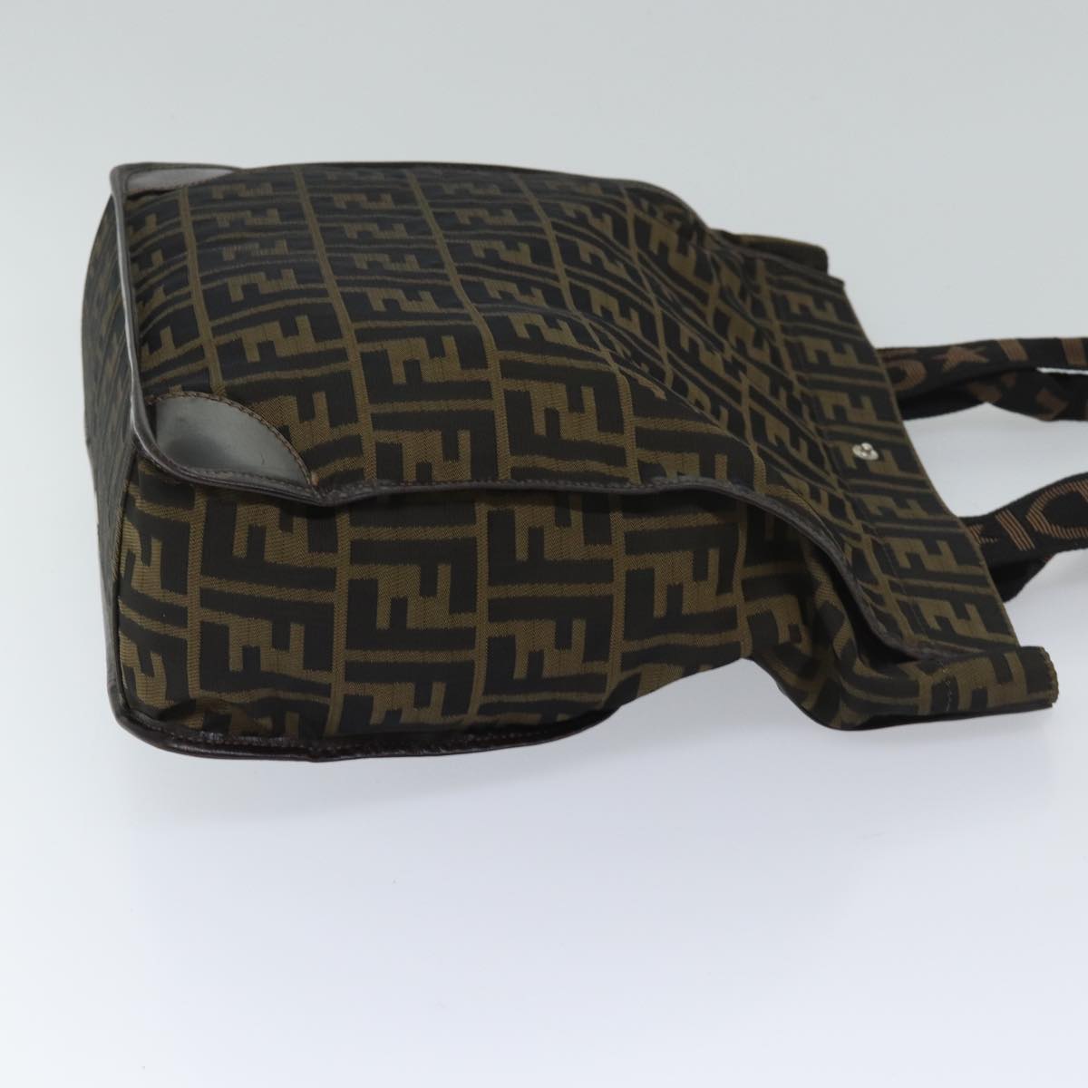 FENDI Zucca Canvas Tote Bag Black Brown ep3832