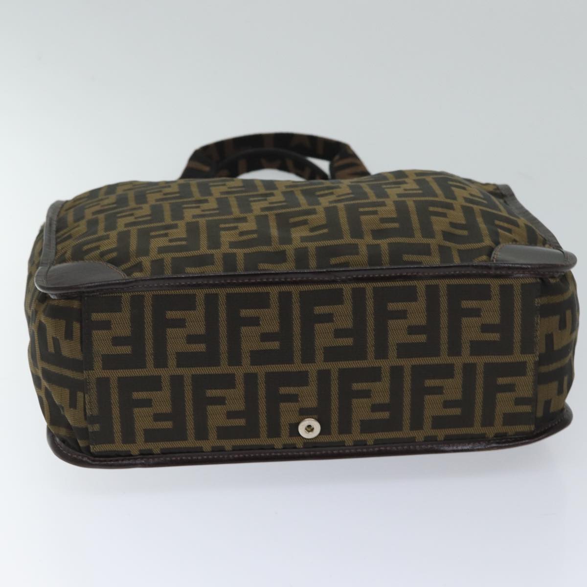 FENDI Zucca Canvas Tote Bag Black Brown ep3832