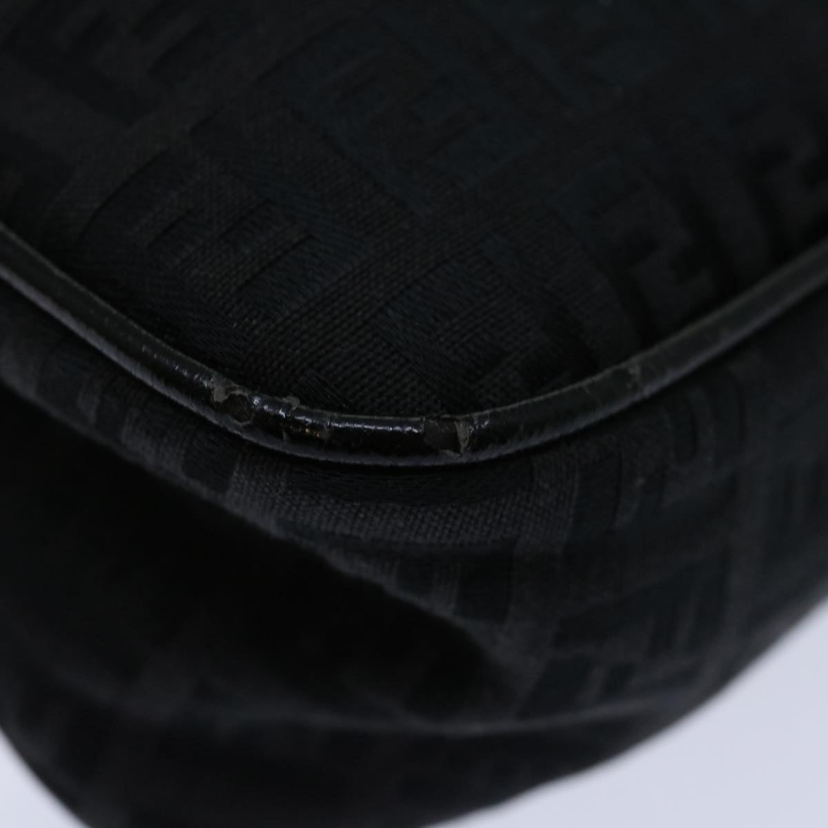 FENDI Zucchino Canvas Hand Bag Black ep3894