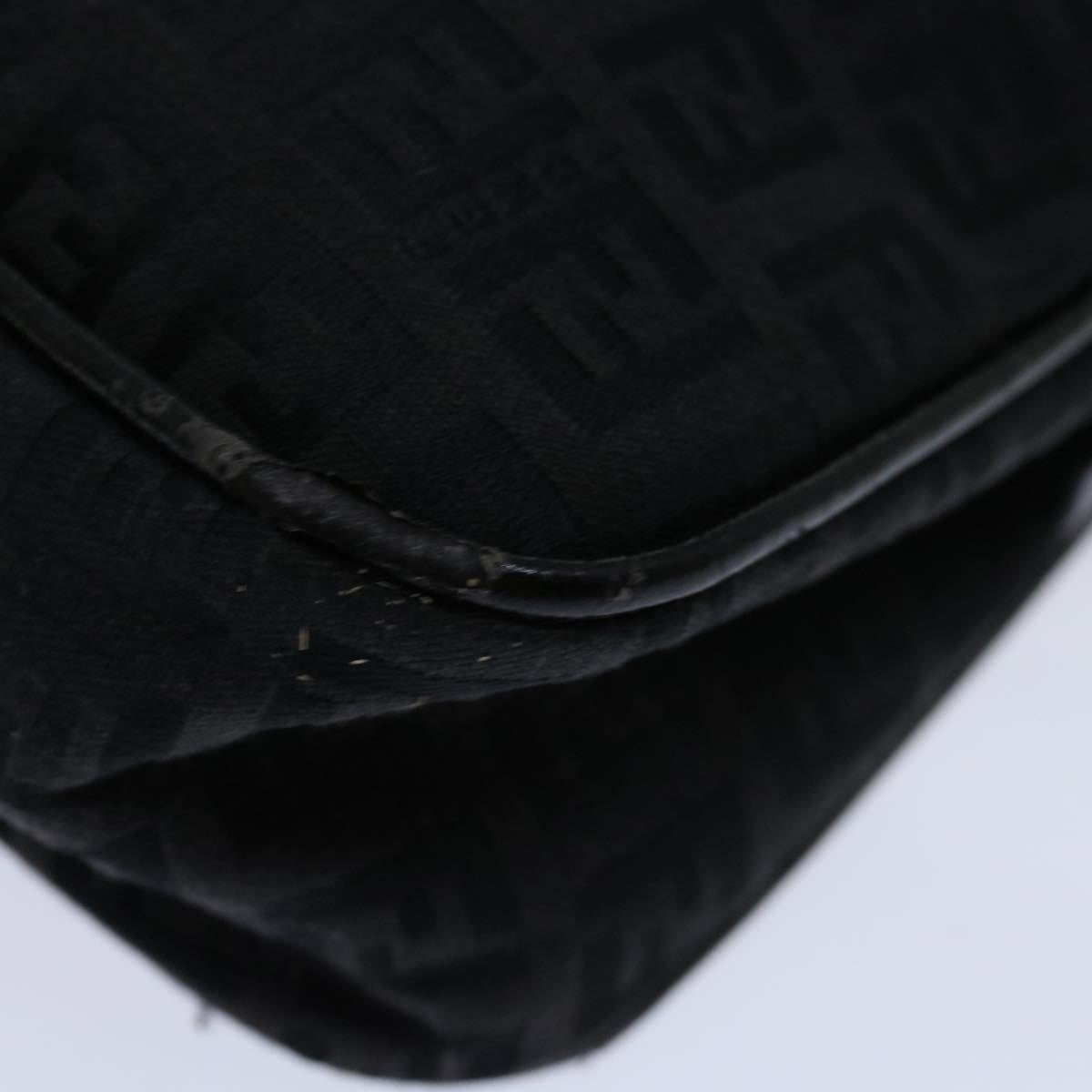FENDI Zucchino Canvas Hand Bag Black ep3894