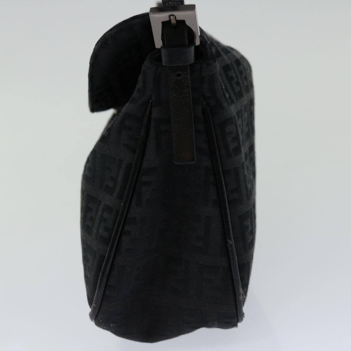 FENDI Zucchino Canvas Hand Bag Black ep3894