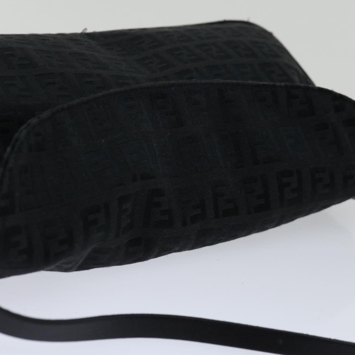 FENDI Zucchino Canvas Hand Bag Black ep3894