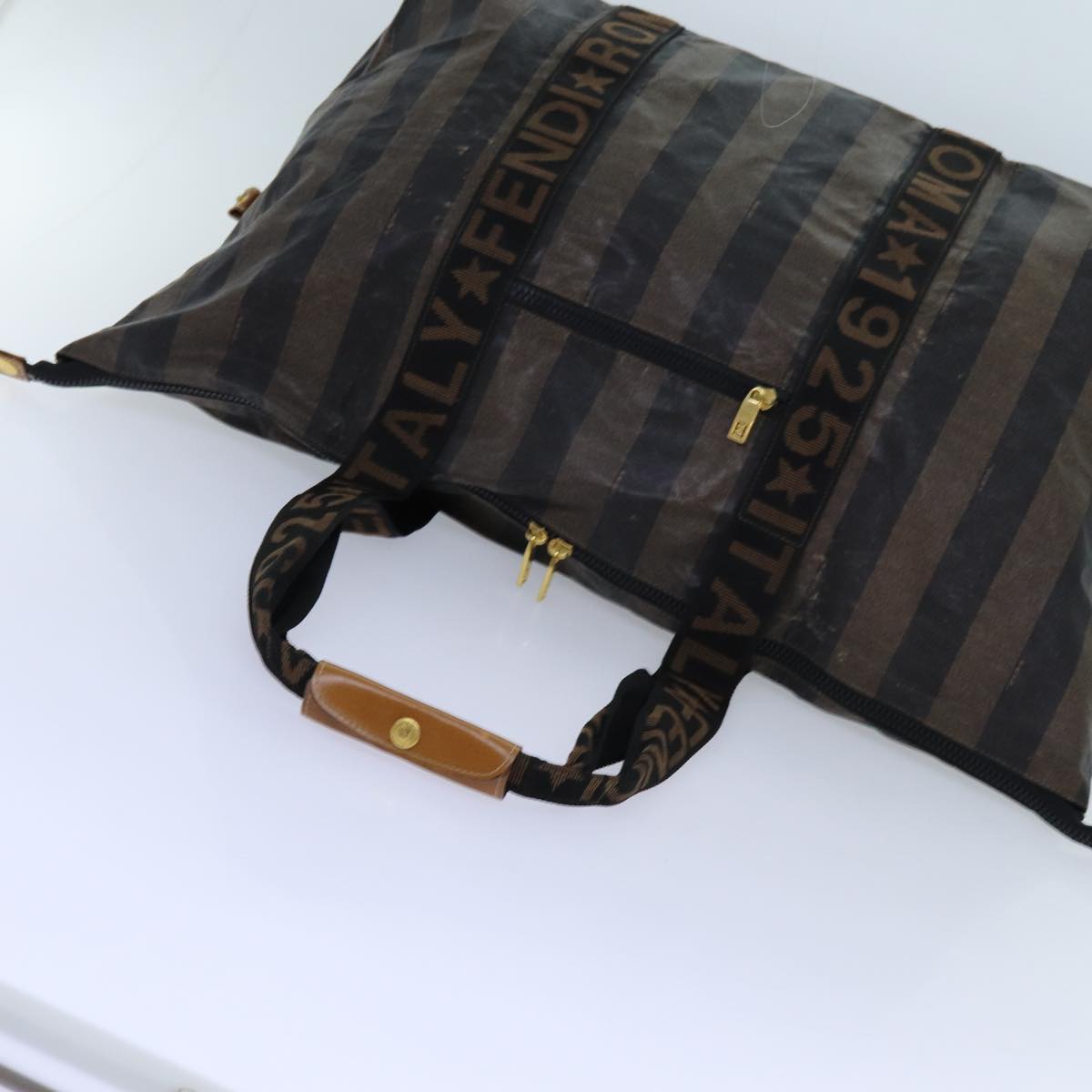 FENDI Pecan Canvas Clutch Bag 2Set Black Brown ep3904