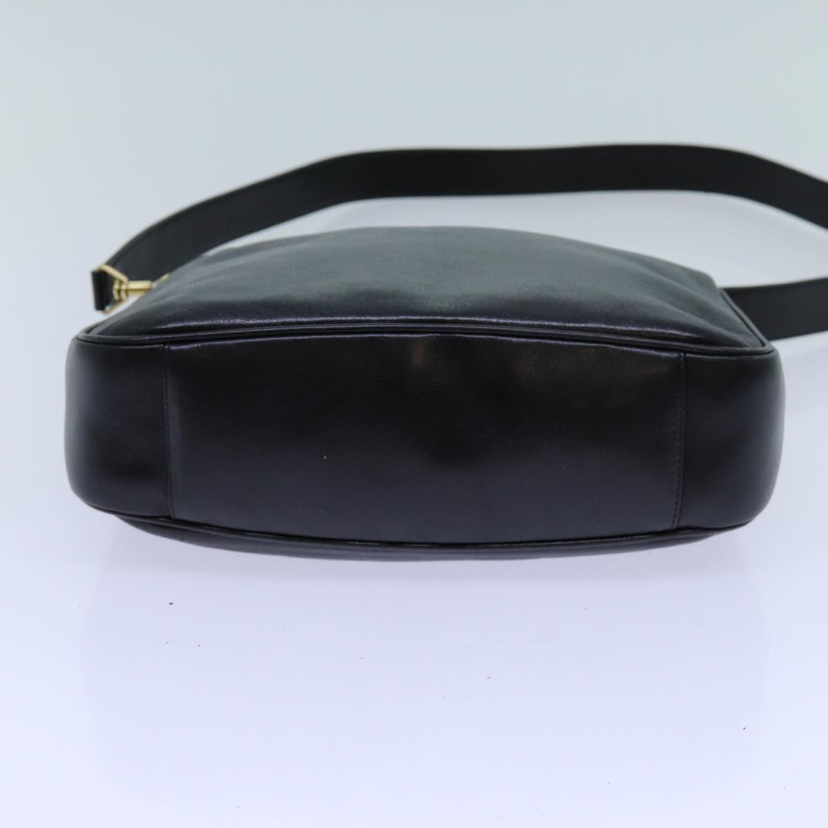 GUCCI Bamboo Hand Bag Leather 2way Black ep3954