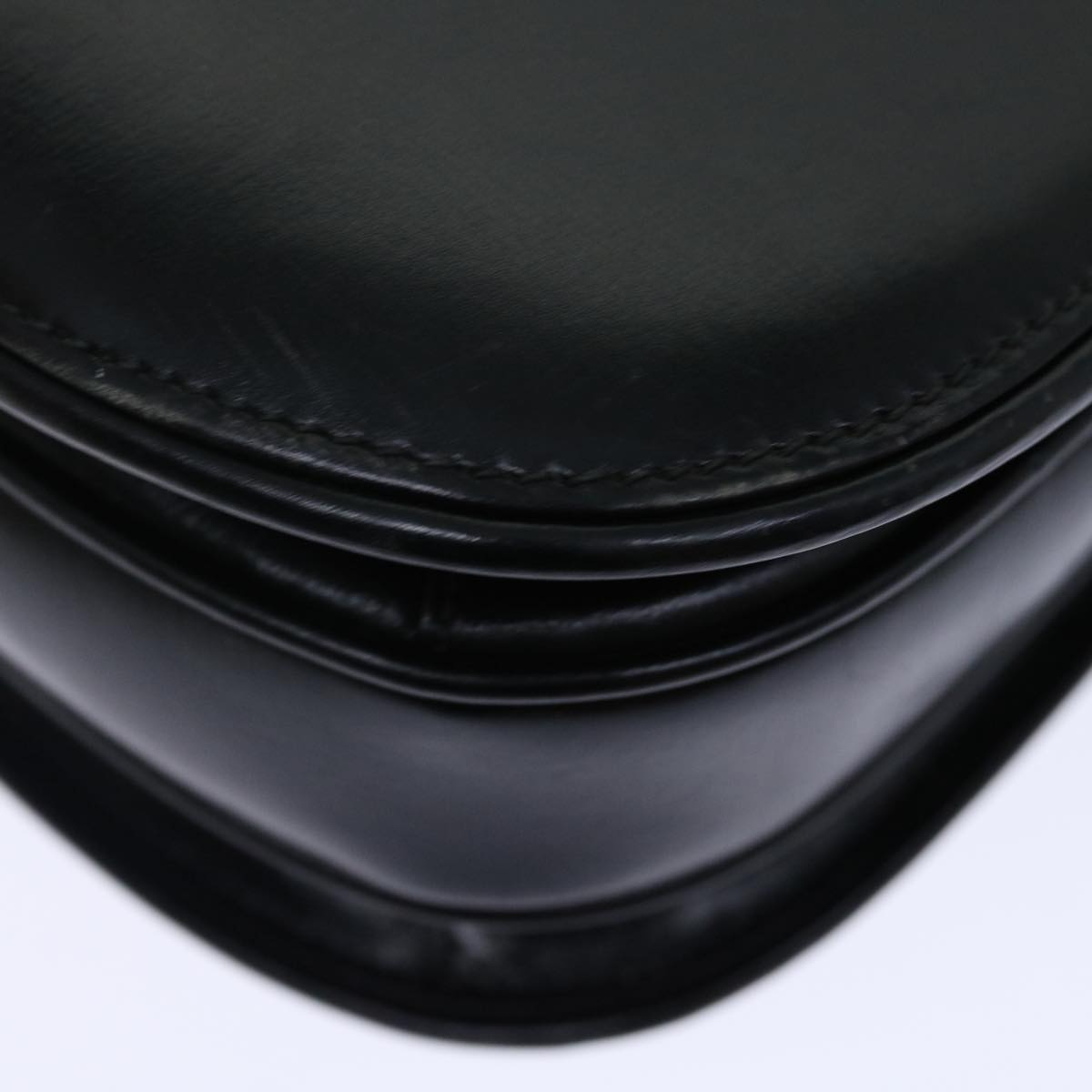 GUCCI Shoulder Bag Leather Black ep3958