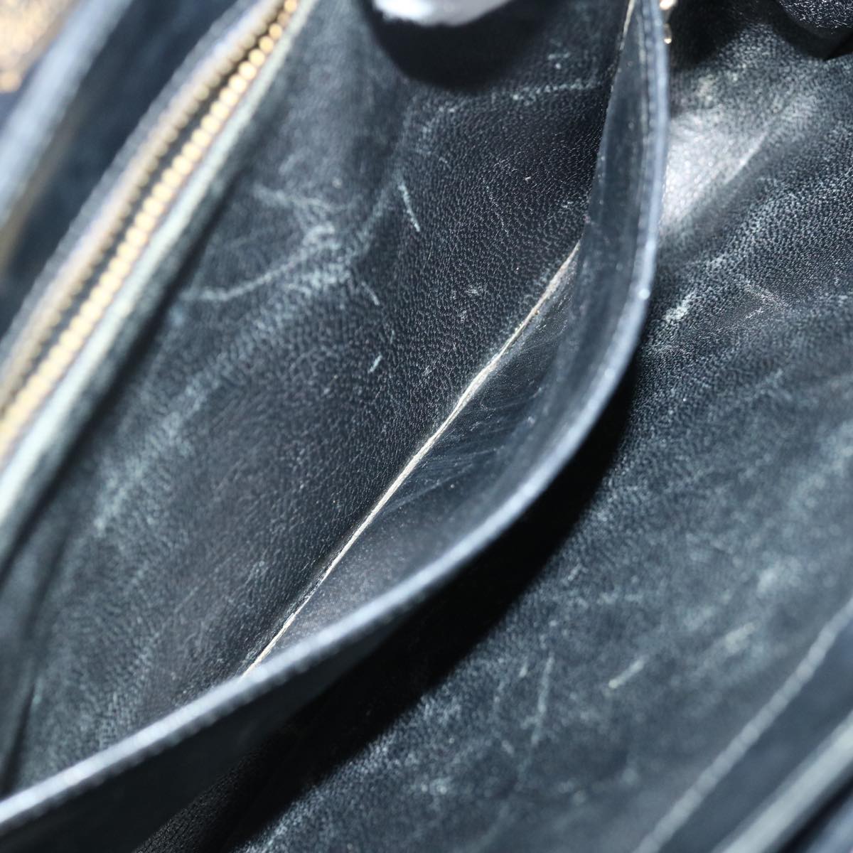 GUCCI Shoulder Bag Leather Black ep3958