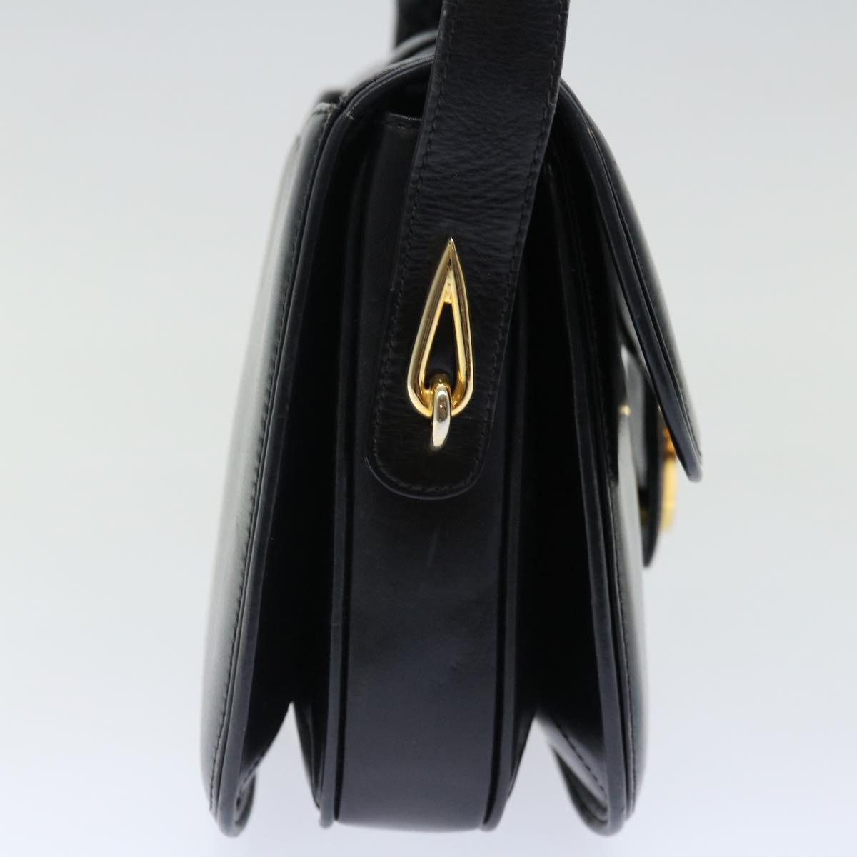 GUCCI Shoulder Bag Leather Black ep3958