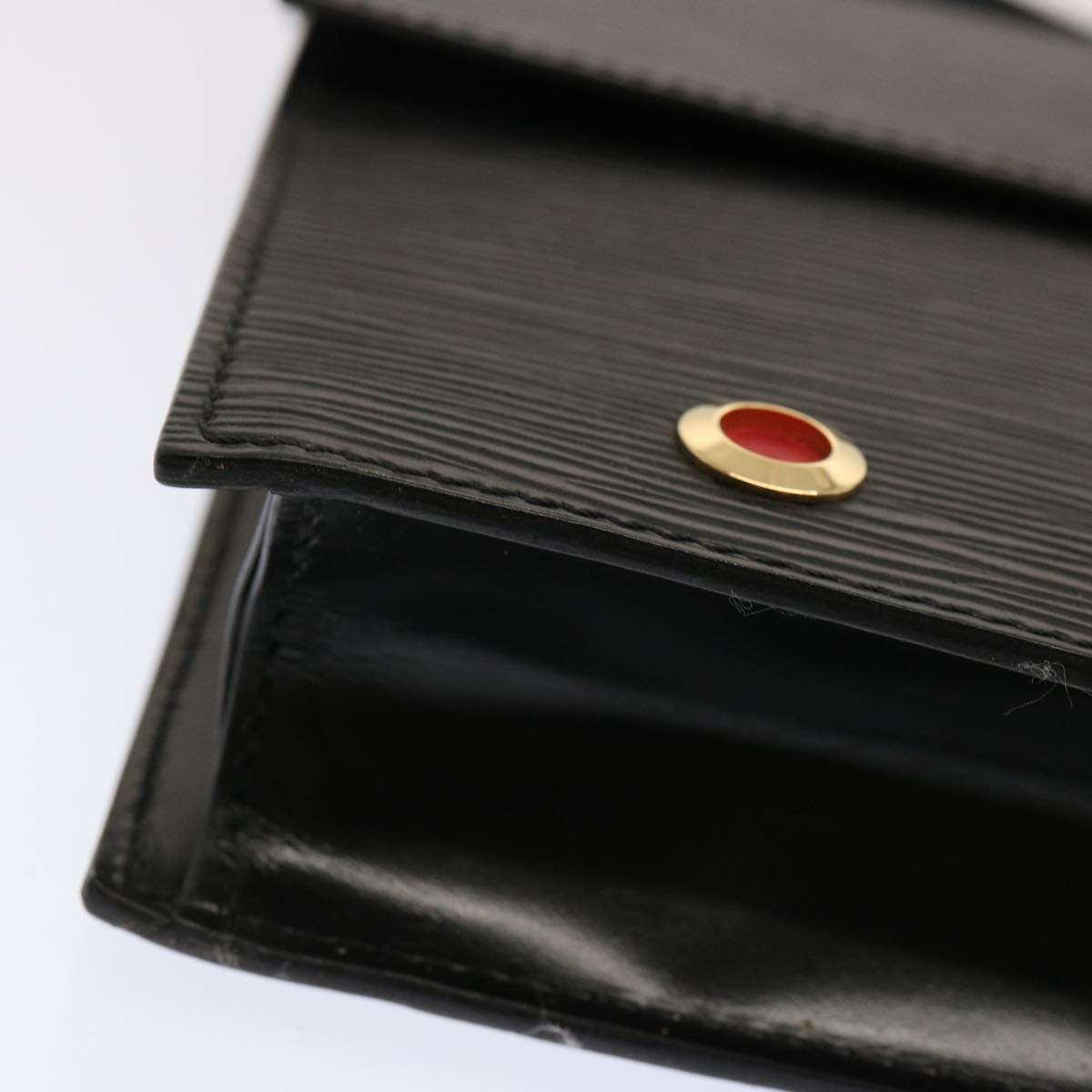 LOUIS VUITTON Epi Hublot Shoulder Bag Black Red M52557 LV ep3962