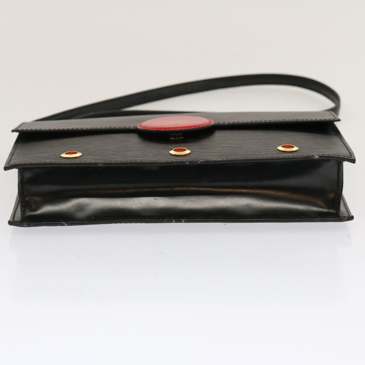 LOUIS VUITTON Epi Hublot Shoulder Bag Black Red M52557 LV ep3962
